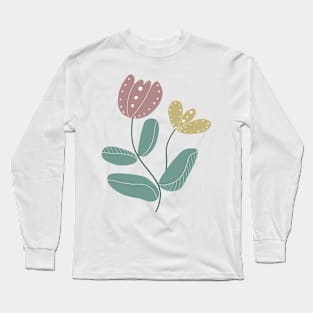 Naive cute flower branch Long Sleeve T-Shirt